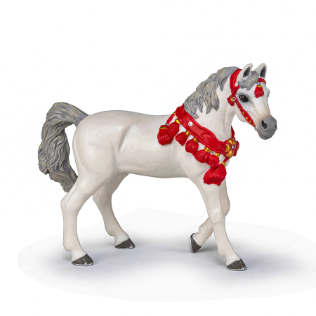 Figurine cu eroi si personaje - PAPO FIGURINA CAL ARAB ALB DE PARADA