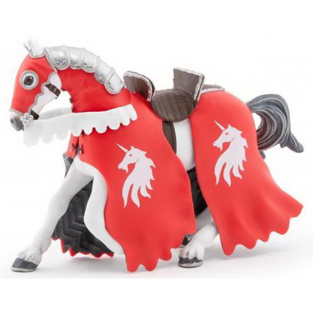 Jucarii - PAPO FIGURINA CAL CU ARMURA ROSIE