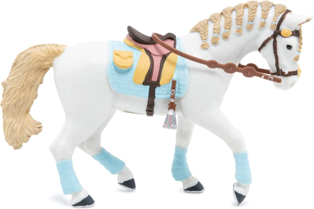 Figurine cu eroi si personaje - PAPO FIGURINA CAL DE ECHITATIE BLEU