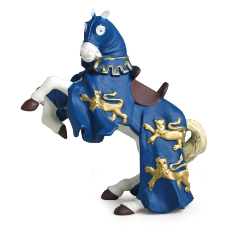 Jucarii - PAPO FIGURINA CALUL REGELUI RICHARD ALBASTRU