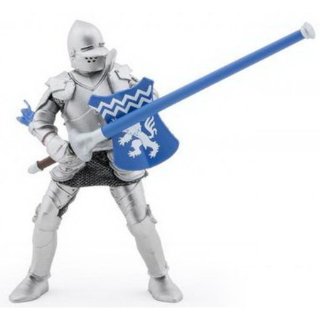 Jucarii - PAPO FIGURINA CAVALER CU SULITA SI SCUT ALBASTRU