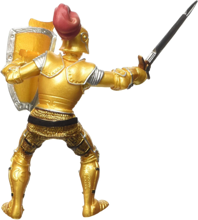 Figurine cu eroi si personaje - PAPO FIGURINA CAVALER IN ARMURA AURIE