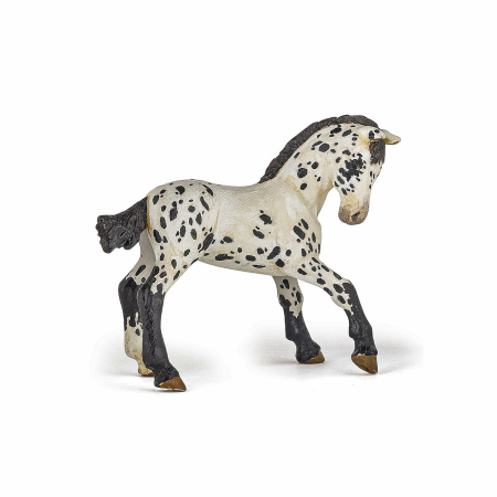 Figurine cu eroi si personaje - PAPO FIGURINA MANZ APPALOOSA NEGRU
