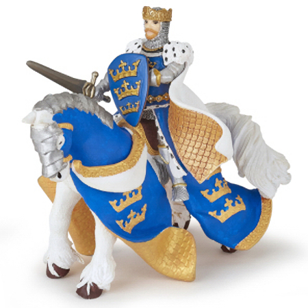 Figurine cu eroi si personaje - PAPO FIGURINA REGELE ARTHUR BLEU