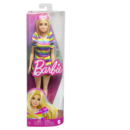 Papusi si accesorii - PAPUSA BARBIE FASHIONISTA BLONDA CU APARAT DENTAR