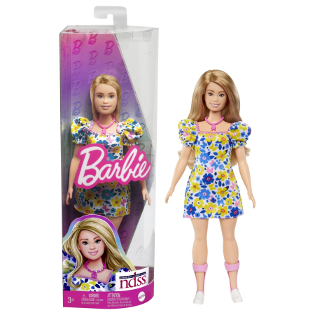 Papusi si accesorii - PAPUSA BARBIE FASHIONISTA BLONDA CU SINDROM DOWN