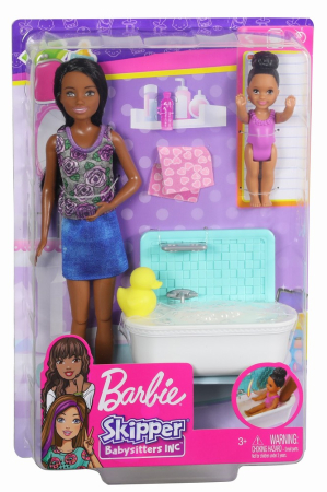 Papusi si accesorii - PAPUSA BARBIE MAMICA BRUNETA CU BEBELUS