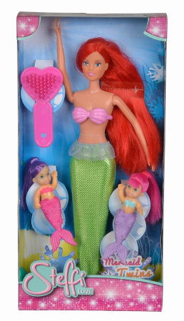 Papusi si accesorii - PAPUSA STEFFI SIRENA CU CORP VERDE