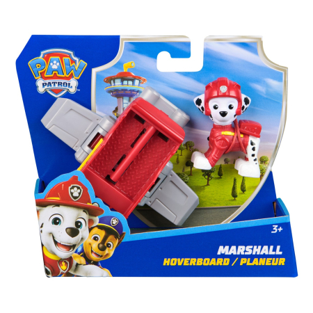 Jucarii - PATRULA CATELUSILOR ACTION PUPS SET VEHICUL DE SALVARE HOVERBOARD SI FIGURINA MARSHALL 5 CM