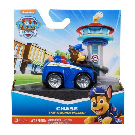 Jucarii - PATRULA CATELUSILOR PUP SQUAD RACERS VEHICUL CU FIGURINA CHASE