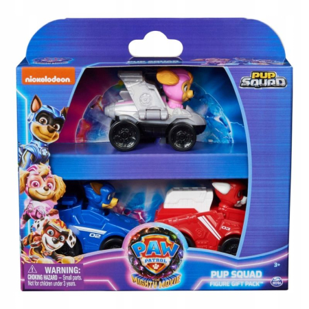 Jucarii - PATRULA CATELUSILOR PUP SQUAD SET CADOU 3 MASINUTE