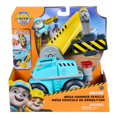 Jucarii - PATRULA CATELUSILOR RUBBLE SI ECHIPA VEHICUL MEGA HAMMER