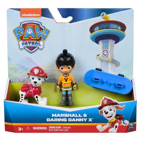 Jucarii - PATRULA CATELUSILOR SET FIGURINE EROI DE SALVARE MARSHALL SI DARING DANNY X