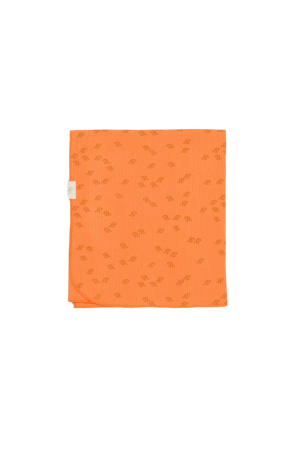 Camera bebelușului - Paturica Printed, BabyCosy, 50% modal+50% bumbac, Apricot, 85X85 cm