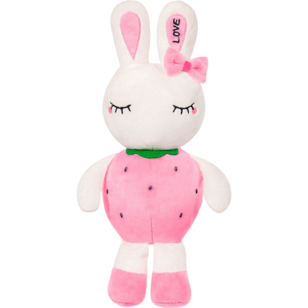 Jucarii de plus - PLUS IEPURAS CAPSUNA ROZ 30CM