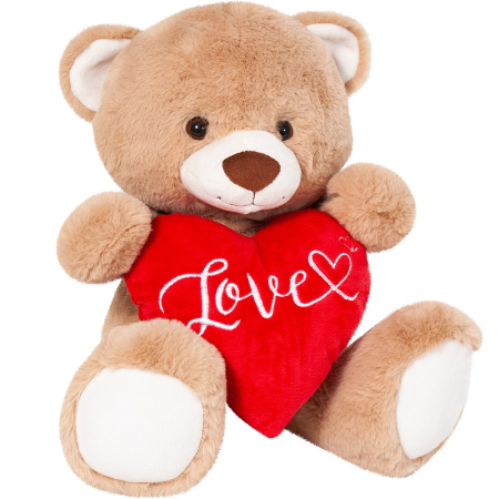 Jucarii de plus - PLUS URSULET VALENTIN 30CM