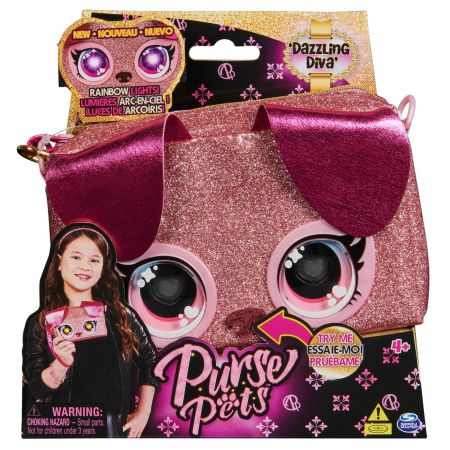 Jucarii - PURSE PETS RAINBOW LIGHTS GENTUTA INTERACTIVA DAZZLING DIVA