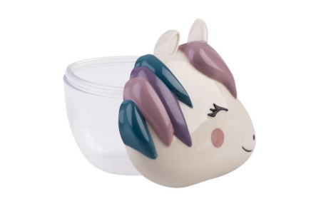 Accesorii hrănire bebeluși - RECIPIENT HRANA BEBE CU CAPAC, MELII LUXE, MODEL UNICORN