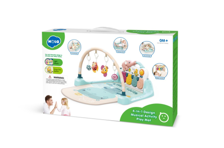 Jucarii pentru bebelusi - SALTELUTA DE JOACA INTERACTIVA PENTRU BEBELUSI 4 IN 1