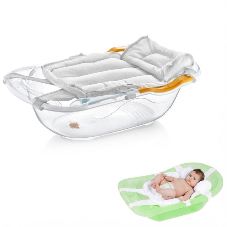 Baia bebelușului - Salteluta de tip hamac pentru cadita BabyJem (Culoare: Alb)