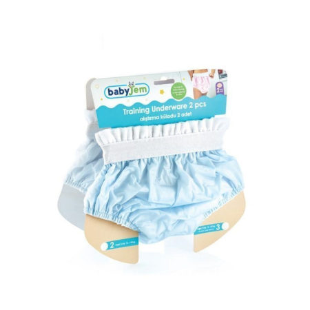 Îngrijire și igienă bebeluși - Set 2 chilotei antrenament BabyJem, nr.3 14-18 kg (Culoare: Alb)