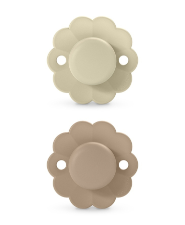 Accesorii hrănire bebeluși - Set 2 suzete fiziologice 0-6 luni, caramel Wonderland Butterfly Suavinex