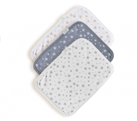 Accesorii hrănire bebeluși - Set 3 prosopele, bumbac organic 100%, 30x40cm, BabyCosy