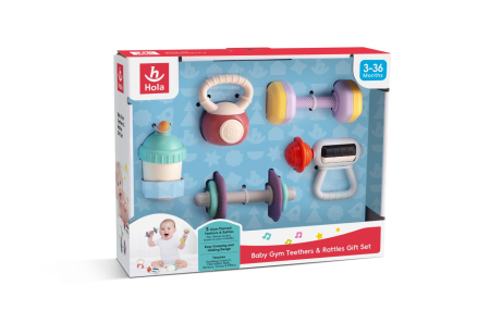 Jucarii pentru bebelusi - SET 5 JUCARII GINGIVALE SPORT