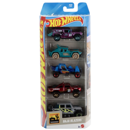 Masinute, Motociclete, Elicoptere, Avioane - SET 5 MASINI HOT WHEELS BAJA BLAZERS
