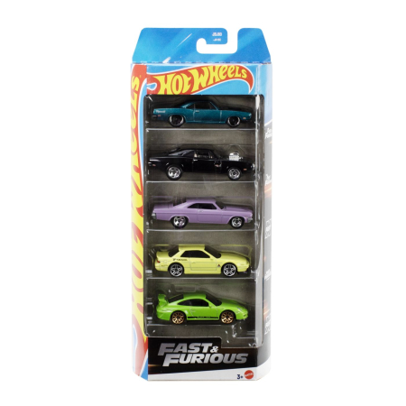 Masinute, Motociclete, Elicoptere, Avioane - SET 5 MASINI HOT WHEELS FAST AND FURIOUS