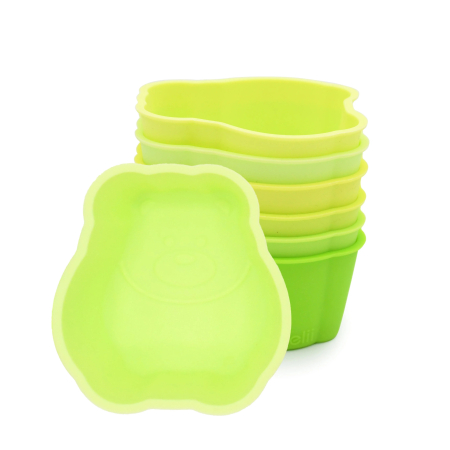 Accesorii hrănire bebeluși - SET 6 FORME DE GATIT SILICON, MELII, MODEL URS