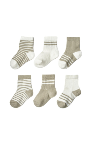 Șosete și dresuri copii - Set 6 perechi ciorapi nou-născut, verde, BabyCosy
