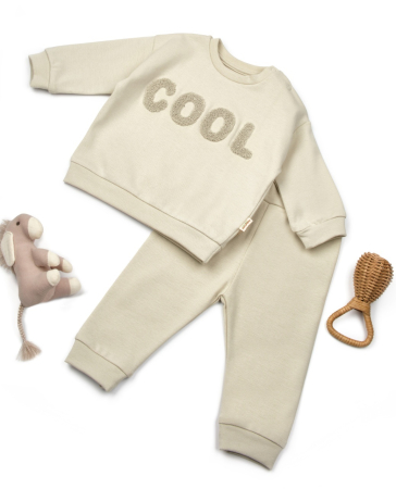 Seturi și compleuri copii - Set bluzita si pantaloni COOL - Verde, BabyCosy