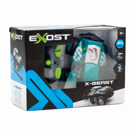 Mașinuțe cu telecomandă - SILVERIT EXOST MASINA CU TELECOMANDA X MONSTER VERDE