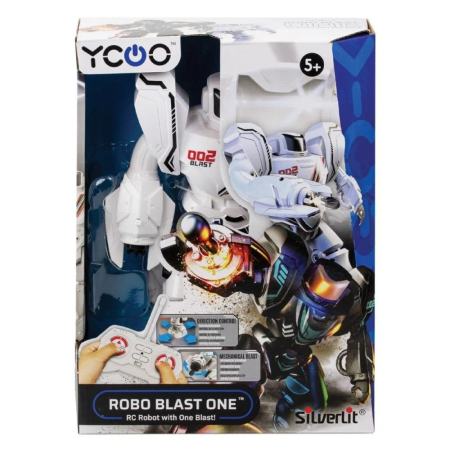Mașinuțe cu telecomandă - SILVERLIT ROBOT ROBO BLAST ONE ALB