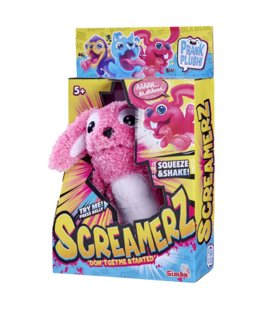 Jucarii de plus - SIMBA SCREAMERZ JUCARIE PLUS IEPURAS ROZ