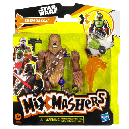 Figurine cu eroi si personaje - STAR WARS MIX MASHERS SET FIGURINA CHEWBACCA 12CM SI ACCESORII