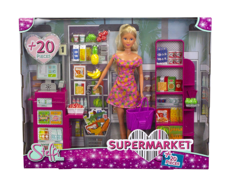 Jucarii - STEFFI LOVE PAPUSA STEFFI LA SUPERMARKET