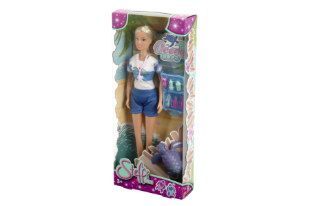 Jucarii - STEFFI LOVE PAPUSA STEFFI  OCEAN CARE MEDIC VETERINAR ANIMALE MARINE 29CM