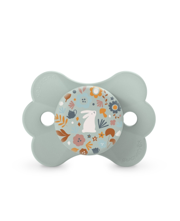 Accesorii hrănire bebeluși - Suzetă fiziologică 6-18 luni, albastru, Wonderland Butterfly Suavinex