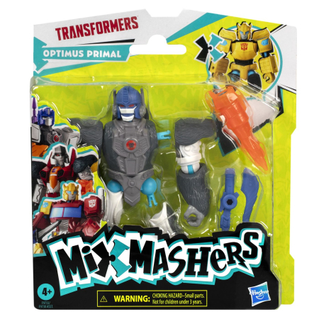 Figurine cu eroi si personaje - TRANSFORMERS MIX MASHERS FIGURINA OPTIMUS PRIMAL 12CM SI ACCESORII