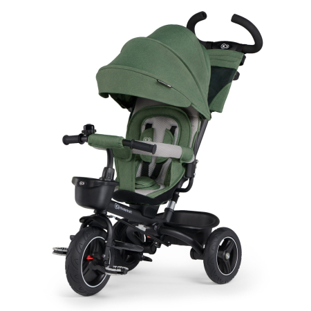 Biciclete, trotinete si triciclete - TRICICLETA KINDERKRAFT SPINSTEP, GREEN