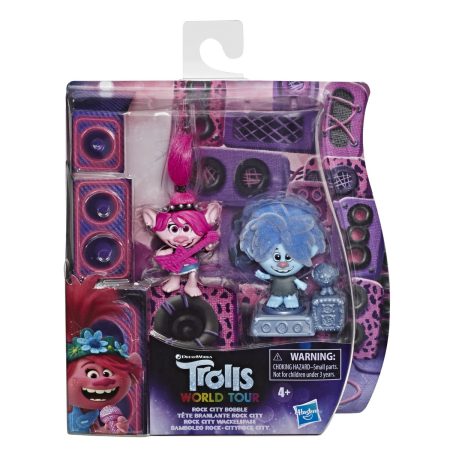 Figurine cu eroi si personaje - TROLLS SET 2 FIGURINE ROCK CITY BOBBLE