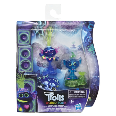 Figurine cu eroi si personaje - TROLLS SET 2 FIGURINE TECHNO REEF BOBBLE