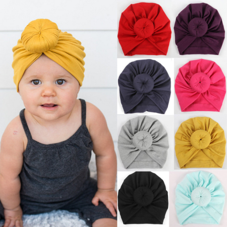 Șepci, căciuli și accesorii de iarnă - Turban bebelusi din bumbac Drool (Culoare: Alb)