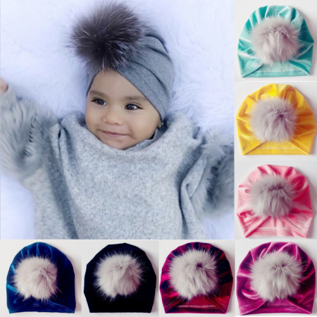 Accesorii Copii - Turban bebelusi din catifea Drool (Culoare: Alb)