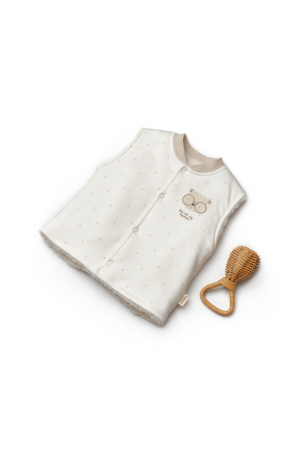 Haine copii - Vesta TeddyBear, ecru, BabyCosy