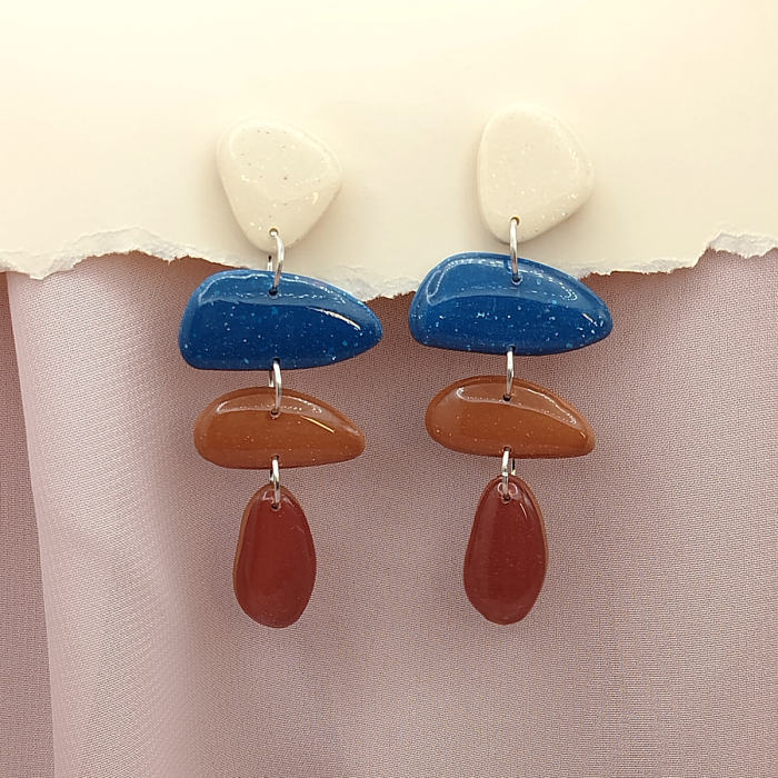 Cercei statement unicat handmade Mierador – Coralita [2]