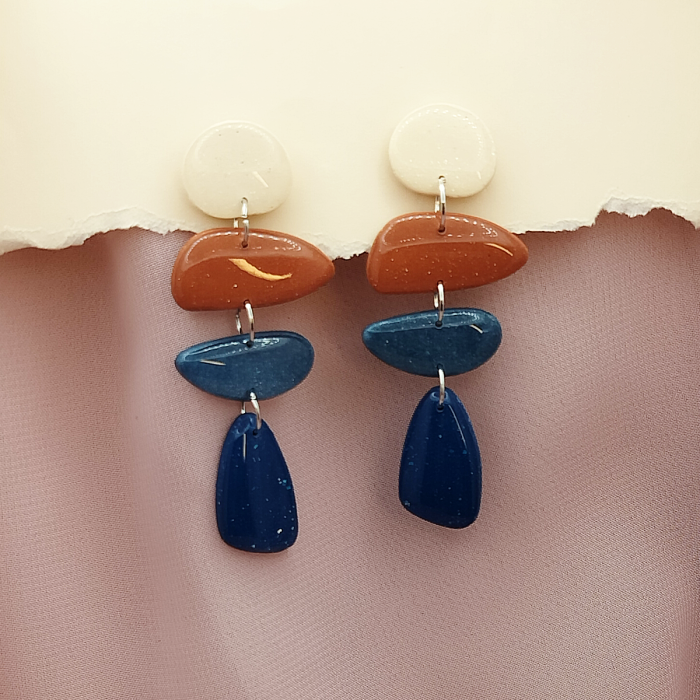 Cercei statement unicat handmade Mierador – Elafonissi [2]