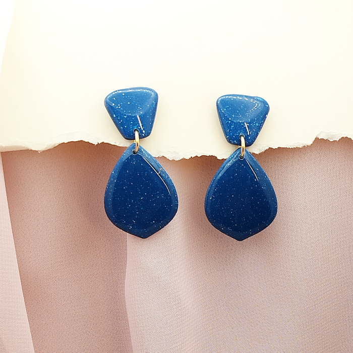 Cercei statement handmade Mierador – Obsidian Drop [2]